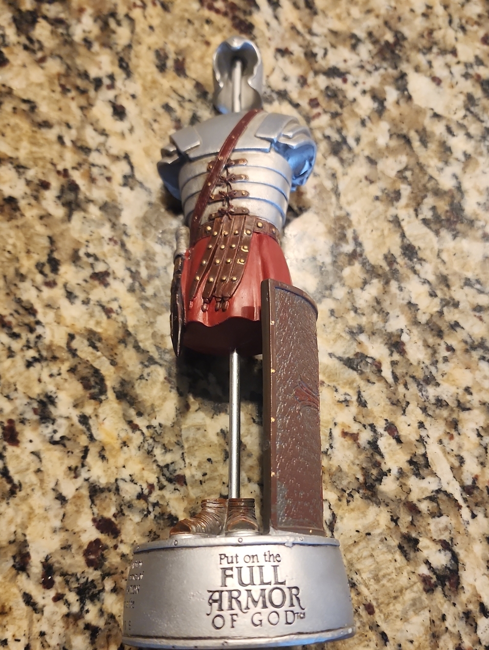DICKSONS Inspirational Armor of God Figurine Base - Silver & Brown